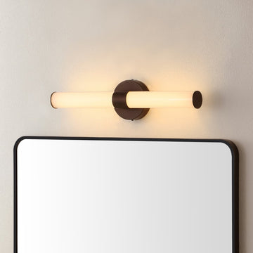 Brooks 20.13" Industrial Mid-Century Iron Integrated LED Vanity Light - JONATHAN Y